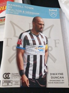 Hanwell Town v Walton & Hersham Season 2025-2026 for sale on Ebay