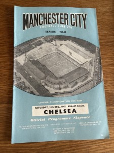 Man City v Chelsea Programme 18 Nov 1961 Division One 1961/62 for sale on Ebay