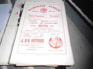 ACCRINGTON STANLEY V GRIMSBY TOWN 1954-5 for sale on Ebay