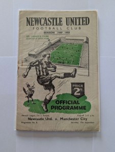 Newcastle United v Man City League Div 1 17/09/1949 for sale on Ebay