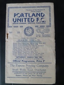 PORTLAND UNITED  v  Chippenham Town  50/1. for sale on Ebay