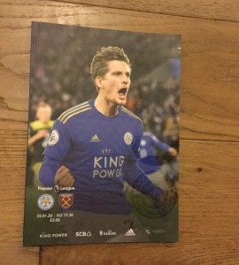 Leicester City v West Ham United  - Programme Only for sale on Ebay