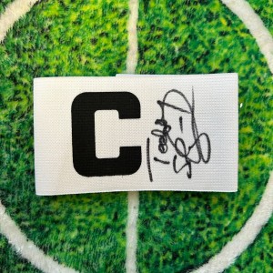 Teddy Sheringham Of England, West Ham, Spurs, Man U Signed Captains Armband wCOA for sale on Ebay