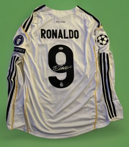 Cristiano Ronaldo Authentic Hand Signed Real Madrid Jersey Beckett Witnessed  for sale on Ebay