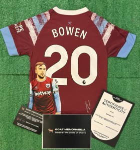 Jarrod Bowen Signed West Ham United Shirt With Proof & COA Premier League for sale on Ebay