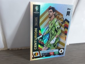 THIBAUT COURTOIS - BELGIUM Hand Signed Euro 24 Attax Football trading card  for sale on Ebay