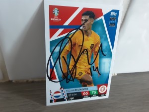 TIJJANI REIJNDERS - HOLLAND Hand Signed Euro 24 Attax Football trading card  for sale on Ebay