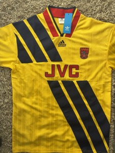 Retro Arsenal Shirt Large. Adams On Back for sale on Ebay