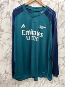 Mens ADIDAS ARSENAL Green Long Sleeved 23/24 3rd Kit Football Top 2XL - CG G29 for sale on Ebay