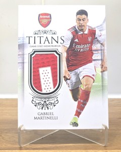 2024-25 Futera Arsenal Club - Gabriel Martinelli TITANS Game Used MEM Emerald /5 for sale on Ebay