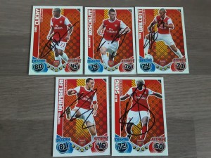 ARSENAL - Joblot Of Hand Signed Match Attax 2010/11 Football trading cards for sale on Ebay