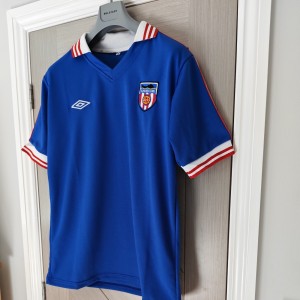 RETRO SUNDERLAND AFC BLUE ROWELL UMBRO AWAY SHIRT - SIZE XL - BNIB for sale on Ebay