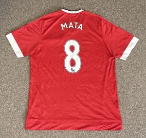 Manchester United 2015/16 Home Shirt, XL, MATA #8, Good Condition for sale on Ebay