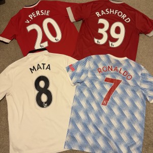Manchester United X4 Football Shirt Bundle for sale on Ebay