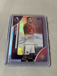 Diogo Dalot Auto 2025 Topps Premier League Manchester United for sale on Ebay