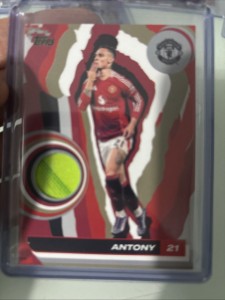 Antony Match Worn Patch Manchester United Team Set Man Utd Topps for sale on Ebay