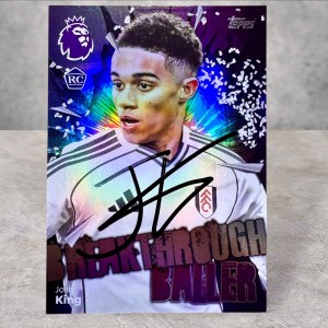 Josh King Fulham Rookie Signed Autograph Auto Card Topps Premier League 2026 for sale on Ebay