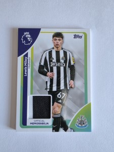 Topps Premier League 2026 Lewis Miley Player Worn Relic Patch Newcastle  for sale on Ebay