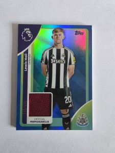 2025-26 Topps Premier League Lewis Hall Patch /150, Player Worn, Newcastle for sale on Ebay