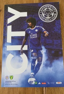 LEICESTER CITY v NORWICH CITY 1/4/2024 OFFICIAL PROGRAMME.  for sale on Ebay