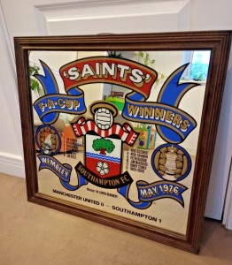 SAINTS Southampton FC FA Cup Winners 1976 Vintage Commemorative Mirror RARE Gift for sale on Ebay
