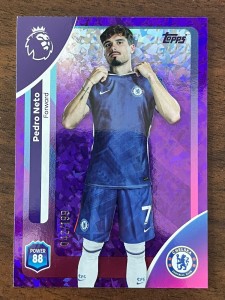 Chelsea's Pedro Neto Purple Mini Diamond 042/199 | Topps Premier League 2026 for sale on Ebay