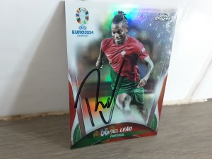 RAFAEL LEAO - PORTUGAL Hand Signed Topps Euro 24 Football trading card  for sale on Ebay