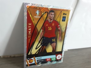 RODRI - SPAIN Hand Signed Euro 24 Attax Football trading card  for sale on Ebay