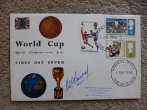 1966 World Cup FDC with Wembley FDI signed by Alf Ramsey - lovely item for sale on Ebay