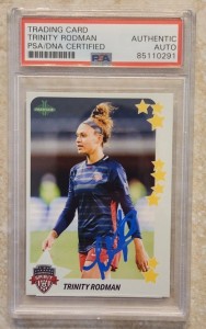 Trinity Rodman Signed 2021 Parkside Premier Card w PSA/DNA COA Slab Rookie RC 1 for sale on Ebay