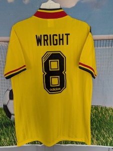 Arsenal Away football Shirt  1993/1994 JVC UK LARGE WRIGHT 8 GOONERS NEW for sale on Ebay
