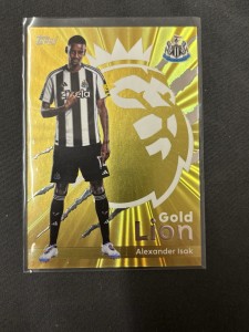 Topps Premier League 25/26 Gold Lion Alexander Isak. Newcastle United for sale on Ebay