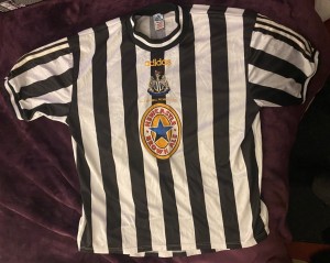 NEWCASTLE UNITED  F.  A. CUP  FINAL   SHIRT   WEMBLEY    1998 SHEARER No  9 XXL for sale on Ebay