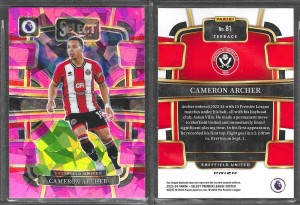 Panini Select 2024 EPL #81 Cameron Archer Sheffield United Pink Ice Prizm Card for sale on Ebay