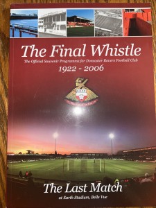 Doncaster Rovers V Nottingham Forest 2005/06 Last Game At Belle View for sale on Ebay