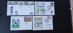 4 x Portsmouth First Day Covers Pompey Hall of Fame + 3 others for sale on Ebay