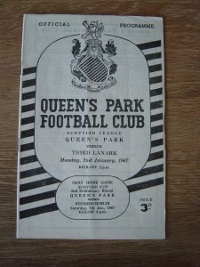 1966/67 QUEEN'S PARK v THIRD LANARK *****LAST LEAGUE SEASON***** for sale on Ebay