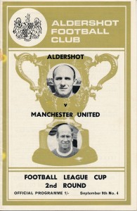 Aldershot v Manchester United (League Cup) 1970/1971 - Football Programme for sale on Ebay