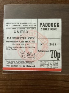 Manchester Utd v Manchester City Genuine Match Ticket, 5/5/1976 for sale on Ebay
