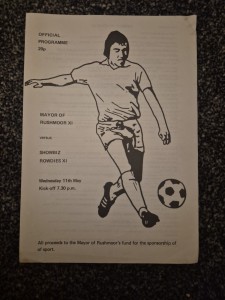 MAYOR OF RUSHMOOR XI V SHOWBIZ ROWDIES XI - Charity Match for sale on Ebay