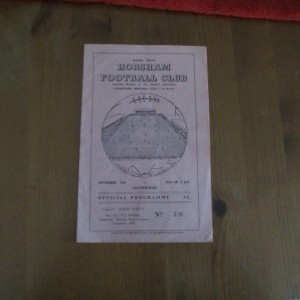 Horsham v Leatherhead Corinthian Memorial Cup 1st Rd 1962/3 for sale on Ebay