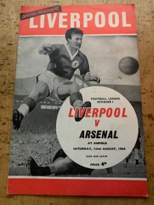 Liverpool v Arsenal 1964/65 for sale on Ebay