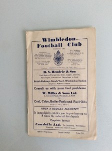 WIMBLEDON V CORINTHIAN CASUALS 01.09.1956 ISTHMIAN LEAGUE GAME for sale on Ebay