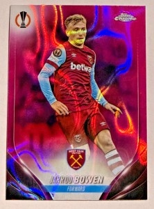 Jarrod Bowen - West Ham  Topps Chrome Pink Lava UCC Champions Trading Card #158 for sale on Ebay