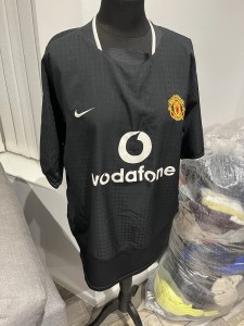 Nike Manchester United FC Vodafone Away Shirt Size L Chest 46 for sale on Ebay