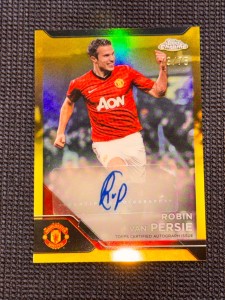 2025 Topps Chrome Deluxe Robin Van Persie Manchester United Auto /50 Gold for sale on Ebay