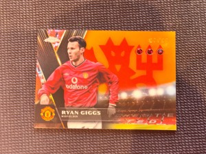 2025 Topps Chrome Manchester United Deluxe Ryan Giggs Red Devils Ruby Relic /25 for sale on Ebay