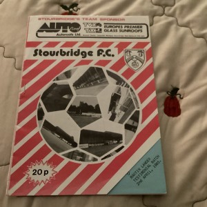 1984/5 Stourbridge FC v Wolves. Lander testimonial. for sale on Ebay