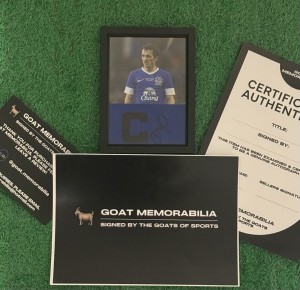 Leighton Baines Signed Everton Montage - Comes With Proof & COA Premier League for sale on Ebay