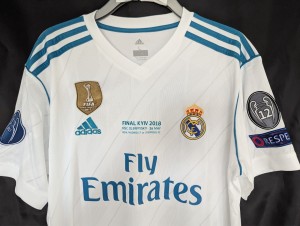 Ronaldo 2017/2018 Real Madrid  football shirt Jersey UCL final 2018 size large for sale on Ebay